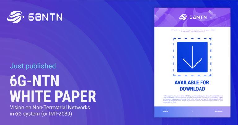 6G-NTN White Paper explores the role of Non-Terrestrial Networks in the 6G networks